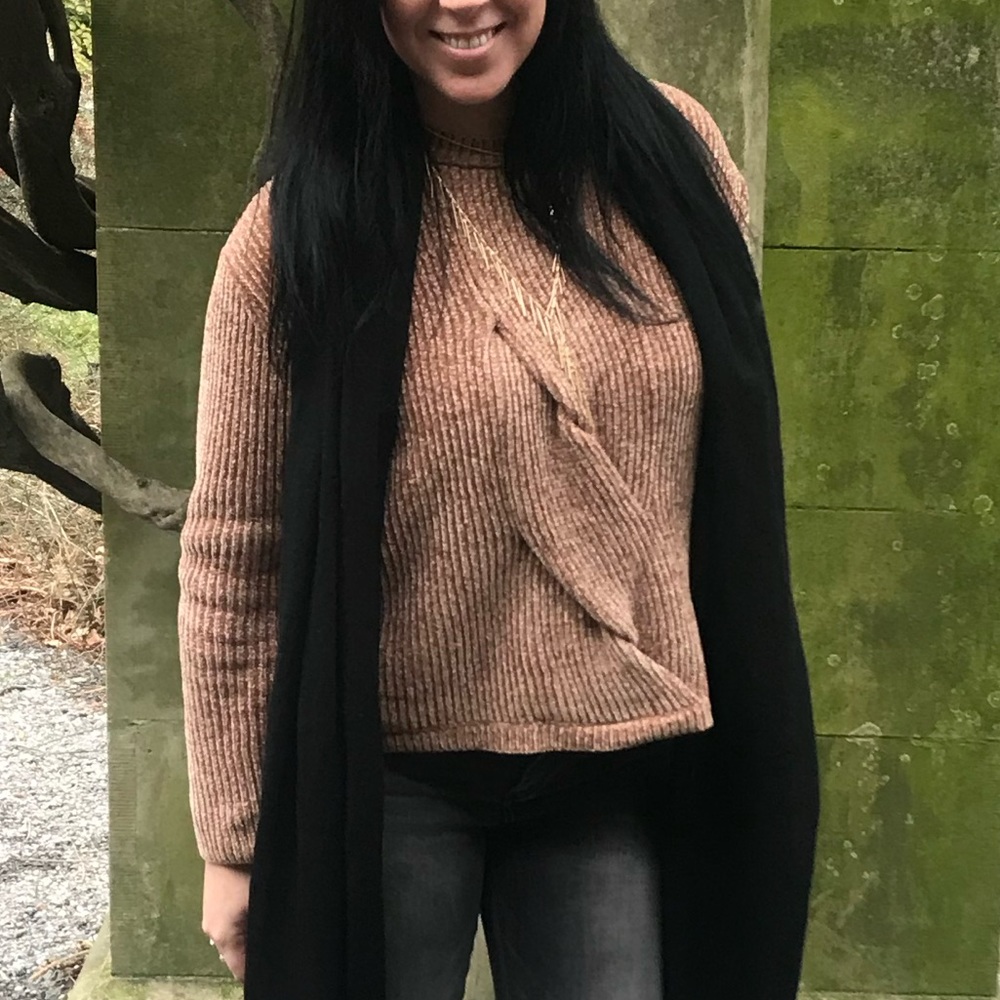 Joan Vass Camel Colored Sweater